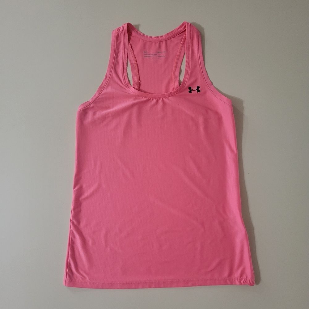 Under Armour Women's Pink HeatGear® Racerback Loose Fit Tank Top